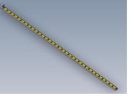 LRA / White LED Rail / 220 ×5.1 ×2 mm / 6500 K