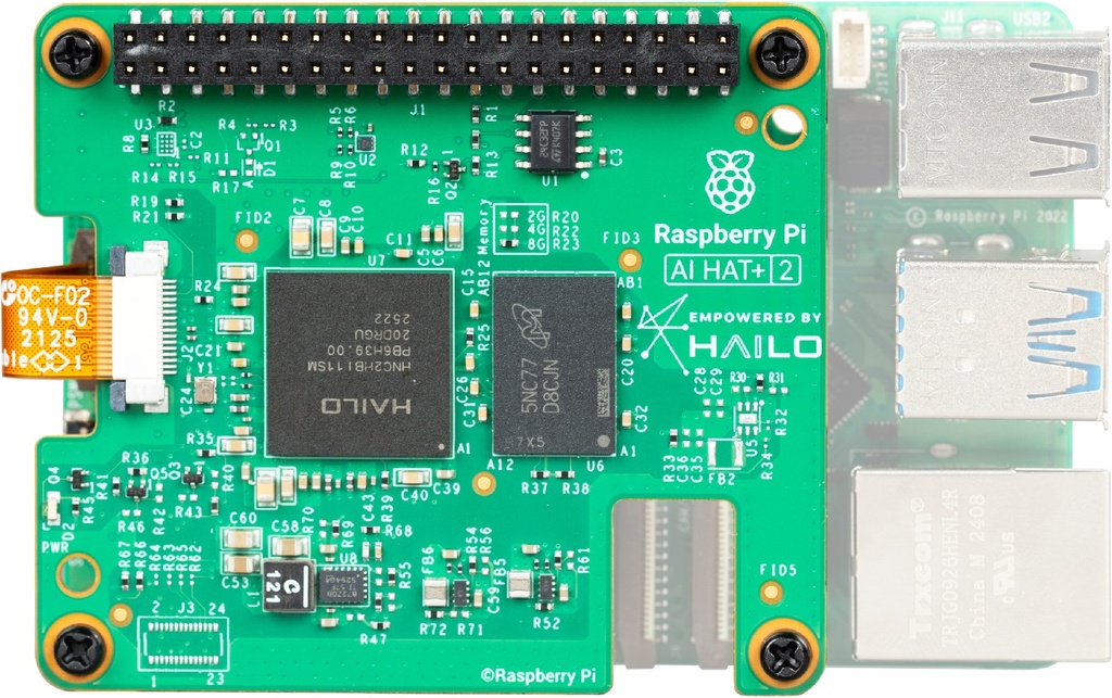 [NPU-030002-00] Raspberry Pi AI HAT+ 2 — Hailo-10H / 8GB