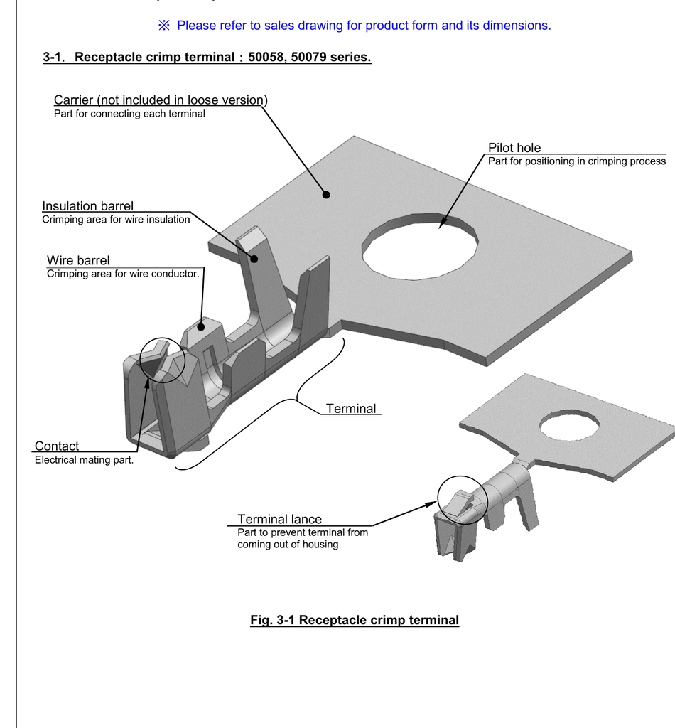 [CON-032475-00] Molex 50079-8000 crimp contact