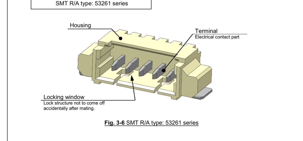 [CON-032478-00] Molex 53261-0371 mating connector