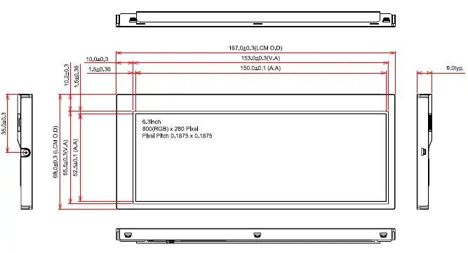 DSP / KOE TX16D204VM0BAA