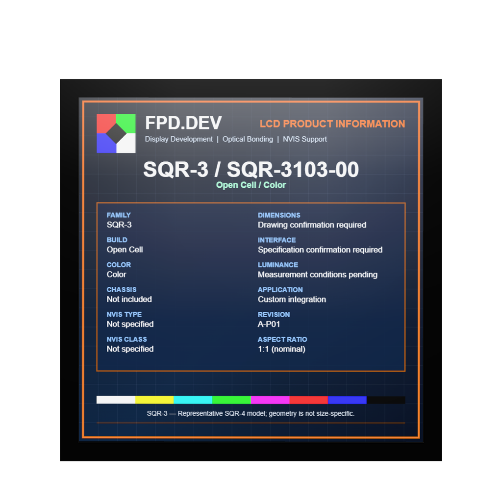 SQR-3 Open Cell — Color