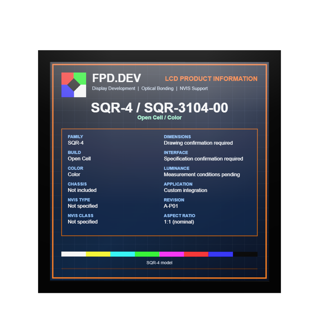 [SQR-3104-00] SQR-4 Open Cell — Color