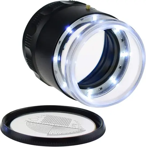 [TLS-3004-00] Loupe / Scale / 10x Magnification / LED Light / 25mm FOV