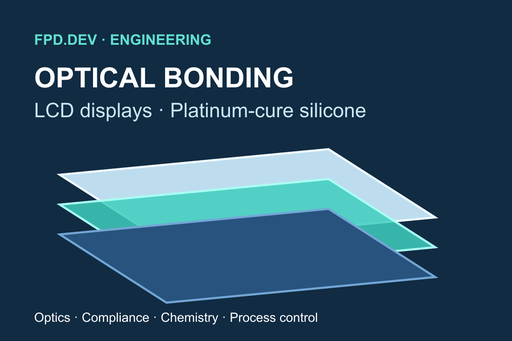 Platinum Cure Optical Bonding Silicone for LCD Displays